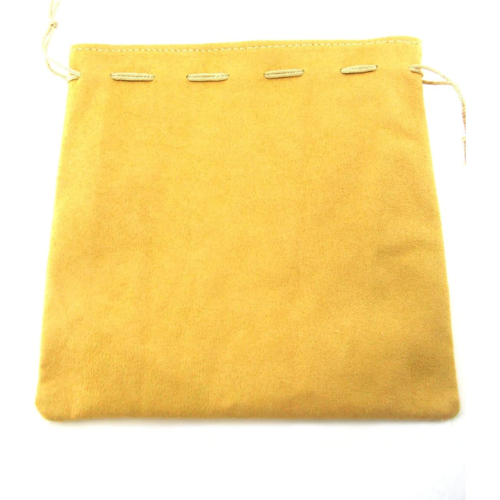 Koplow Games 7" x 8" x 5" Leather Bag Tan Rounded Bottom