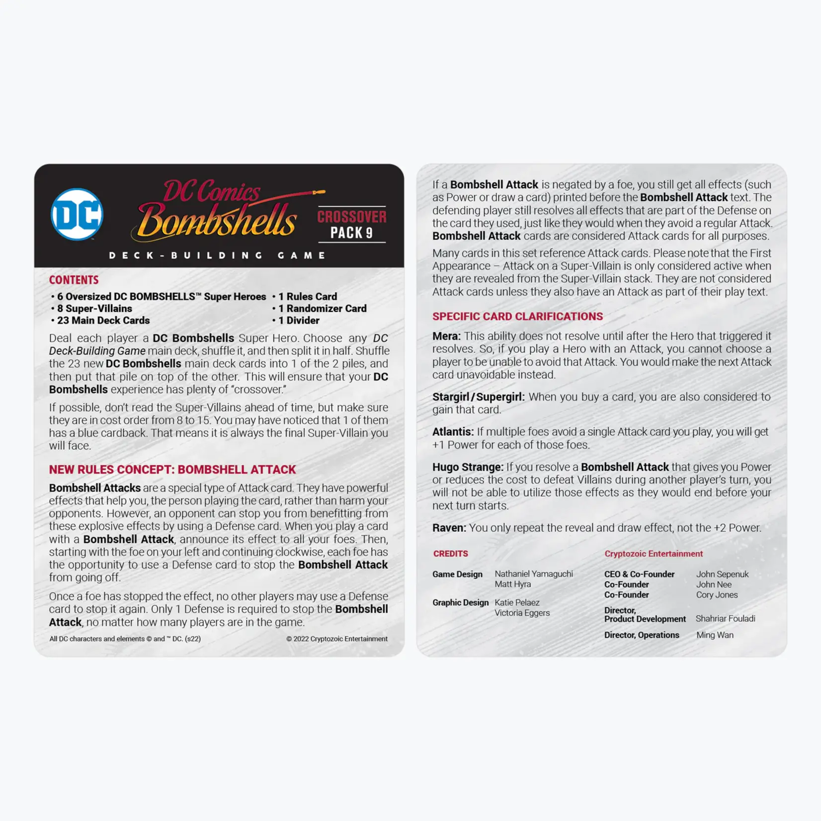 Cryptozoic DC Comics DBG: Bombshells