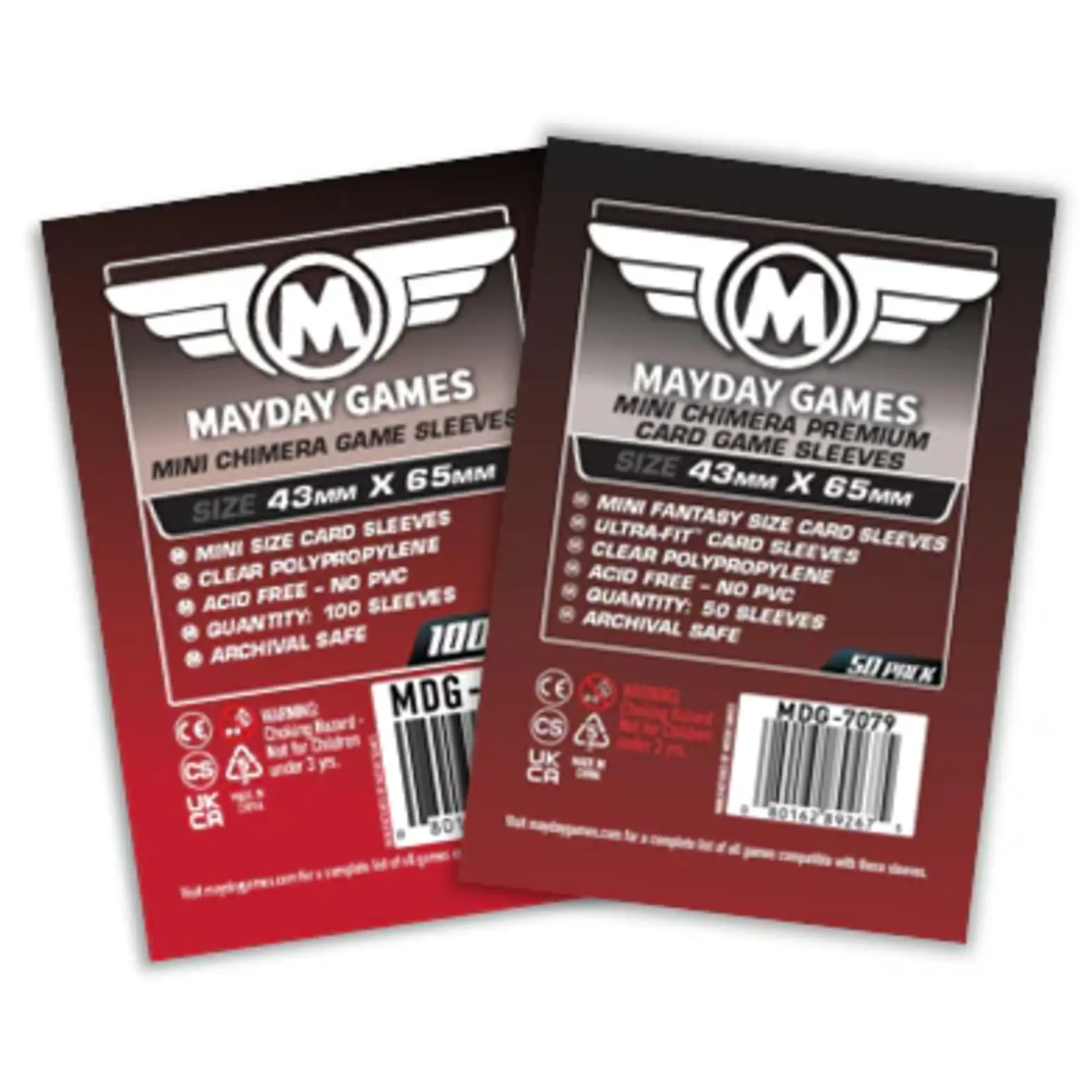 Mayday Games MG Mini Chimera Sleeves (100) *Red*