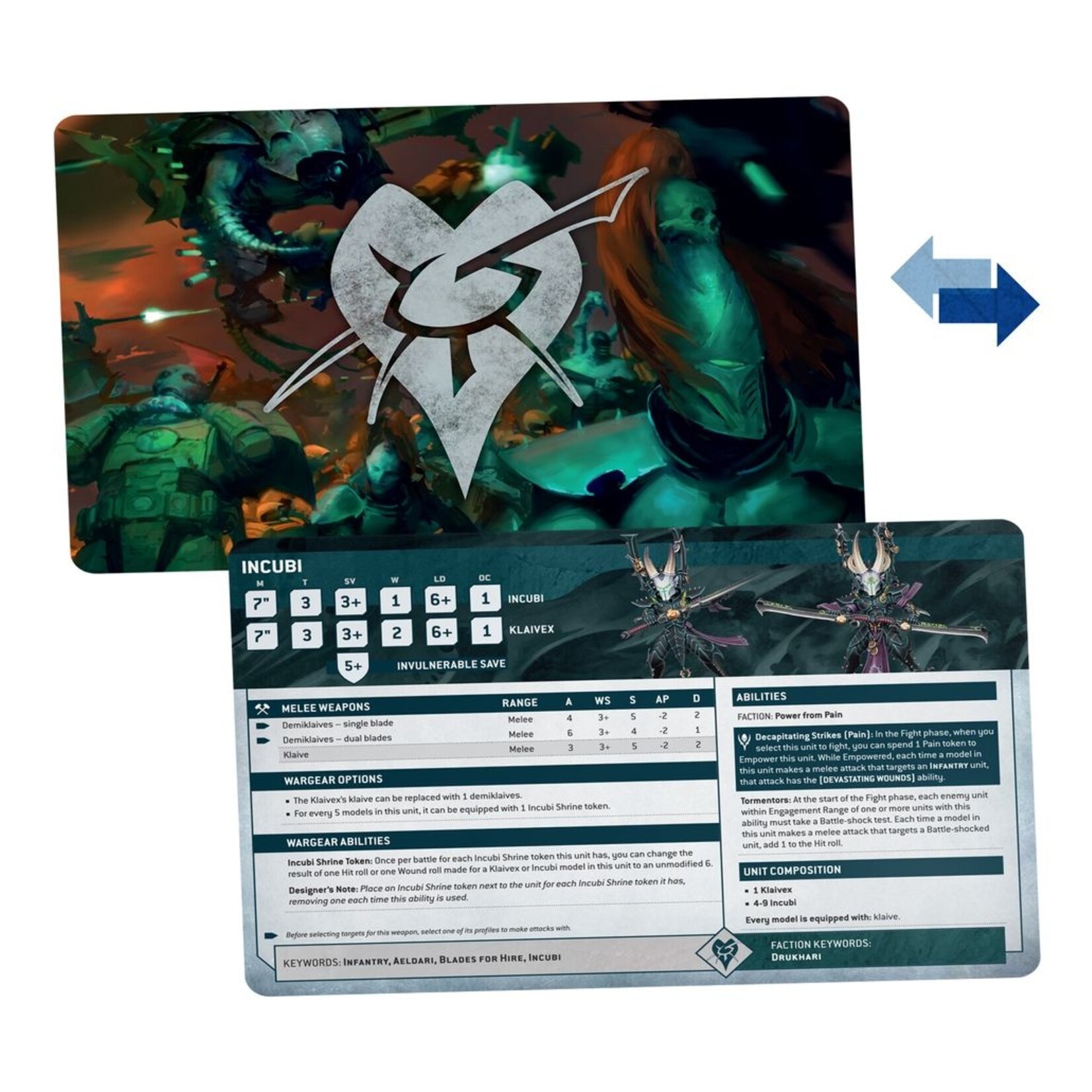 Games Workshop Datasheet Cards: Drukhari