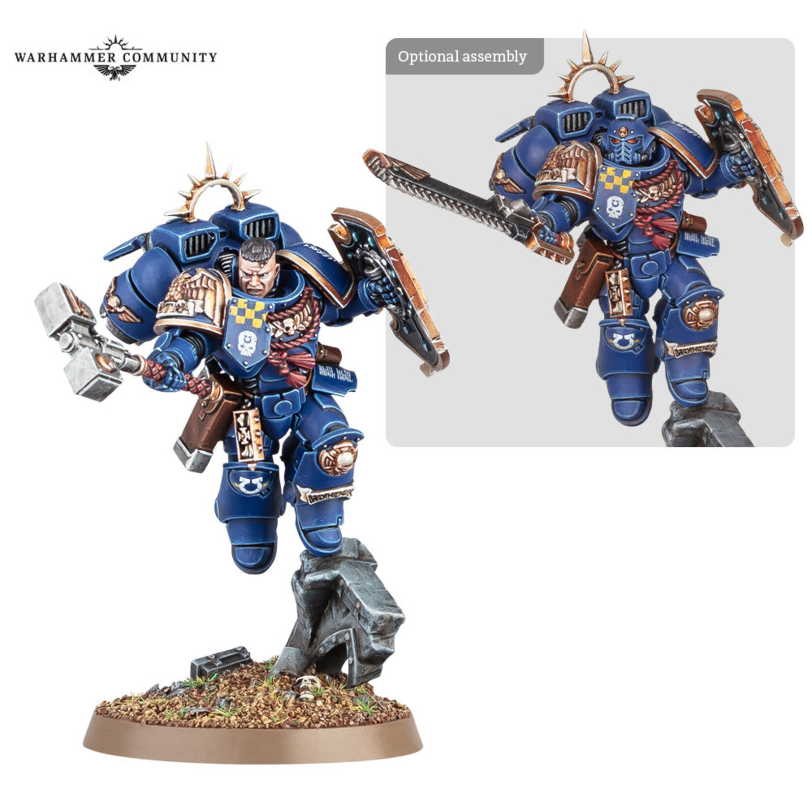 Games Workshop Space Marines: Captain with Jump Pack & Relic Shield