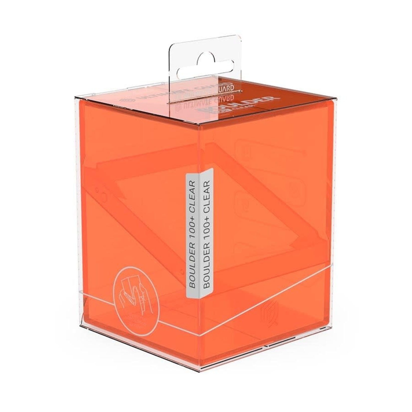 Ultimate Guard Deck Case 100 Boulder: Clear Poppy Topaz