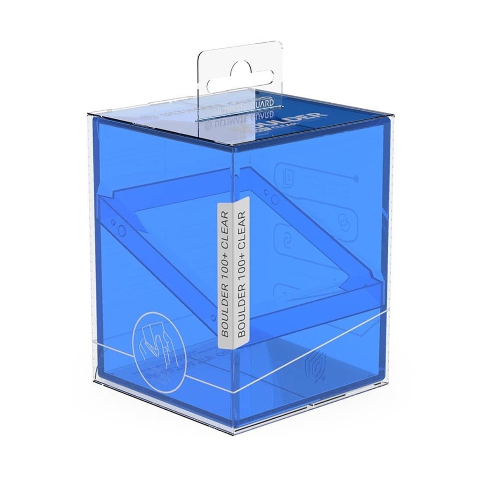 Ultimate Guard Deck Case 100 Boulder: Clear Sapphire