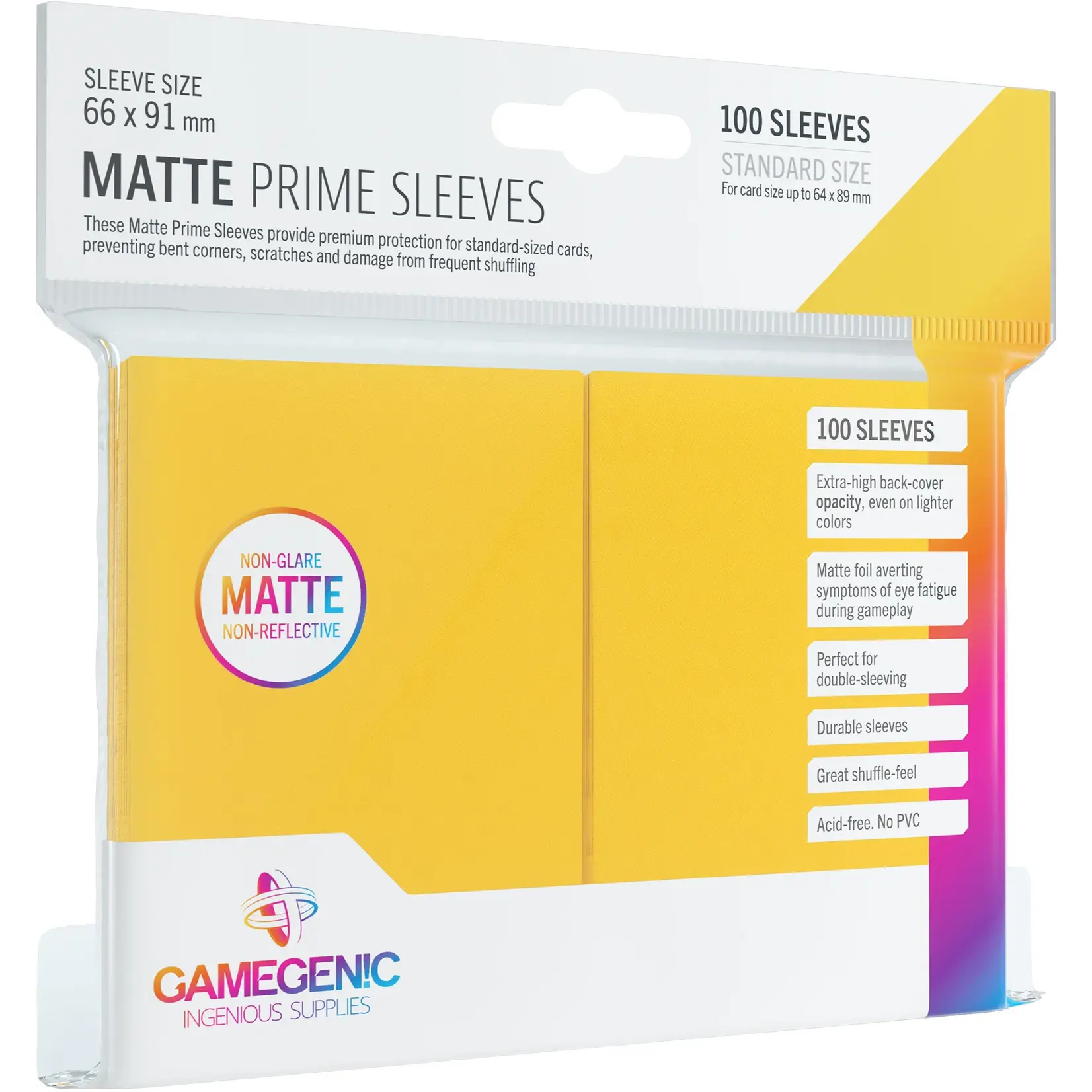 MATTE Prime Sleeves: Yellow
