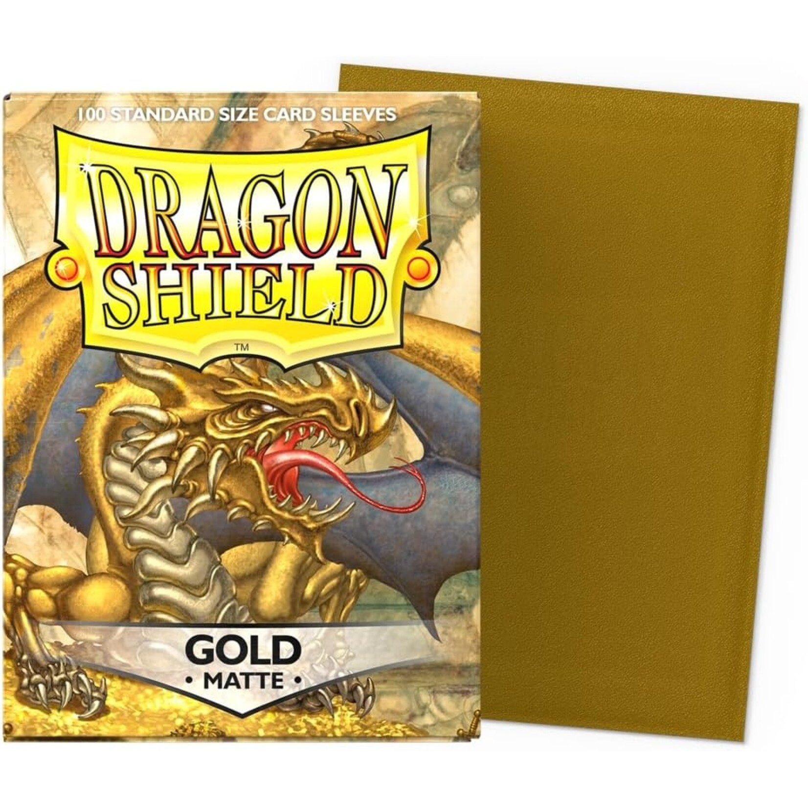 Arcane Tinmen Dragon Shields: (100) Matte Gold
