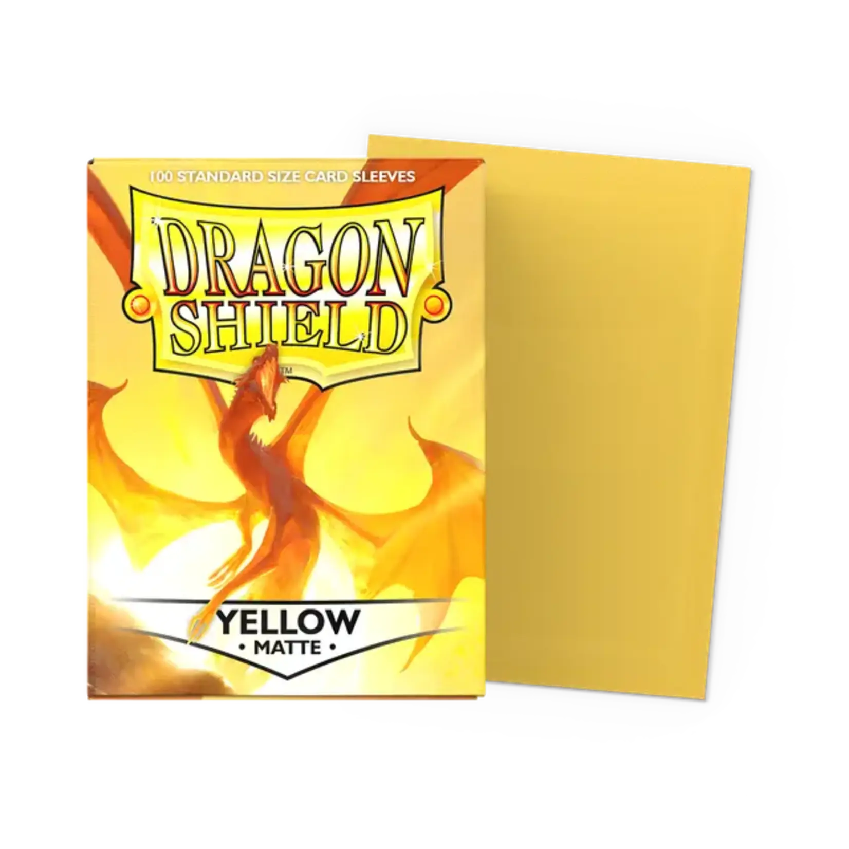 Arcane Tinmen Dragon Shields: (100) Matte Yellow
