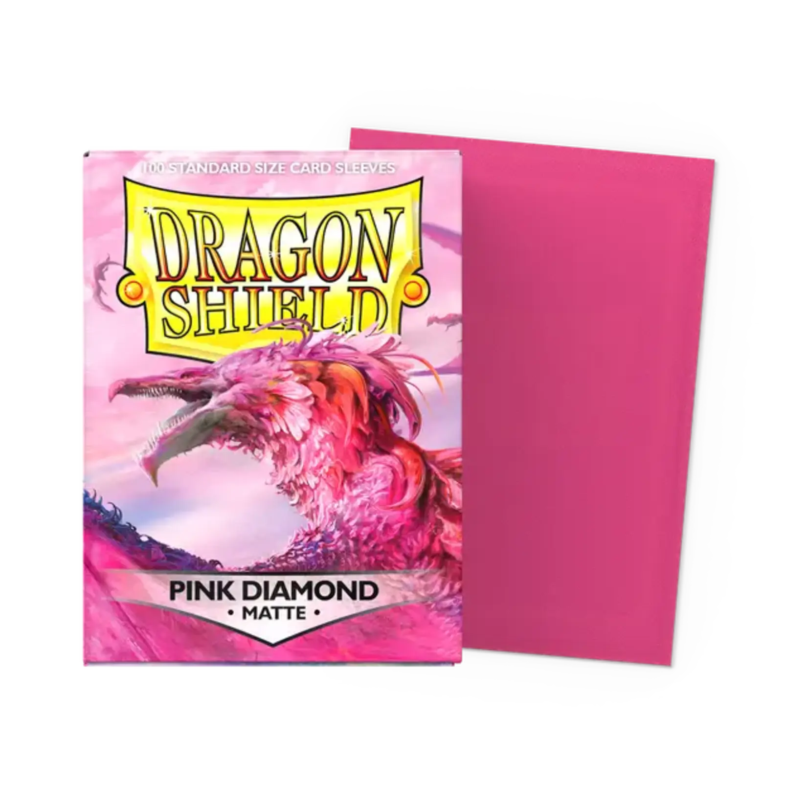 Arcane Tinmen Dragon Shields: (100) Matte - Pink Diamond