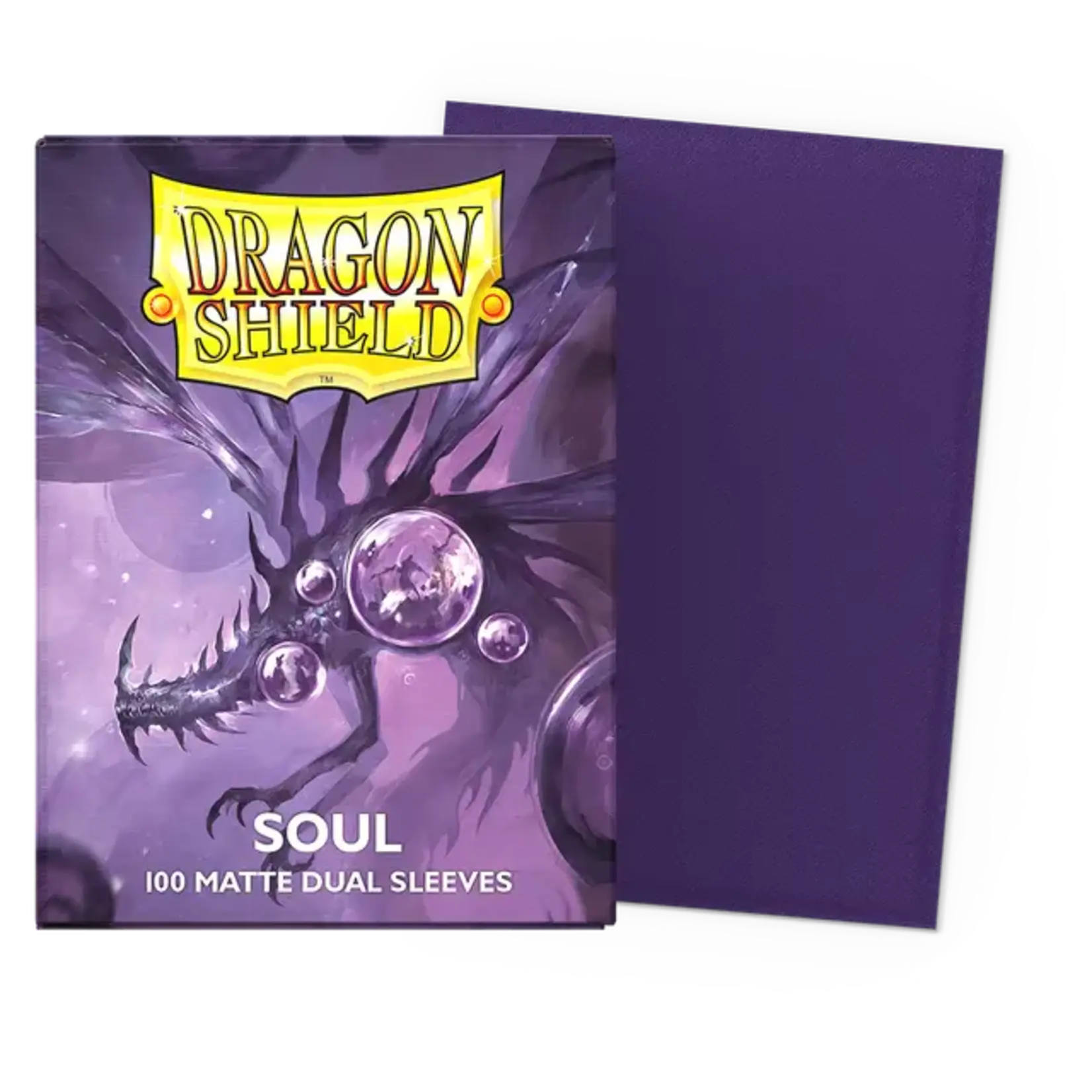 Arcane Tinmen Dragon Shields: (100) Matte Dual - Metallic Purple / Soul
