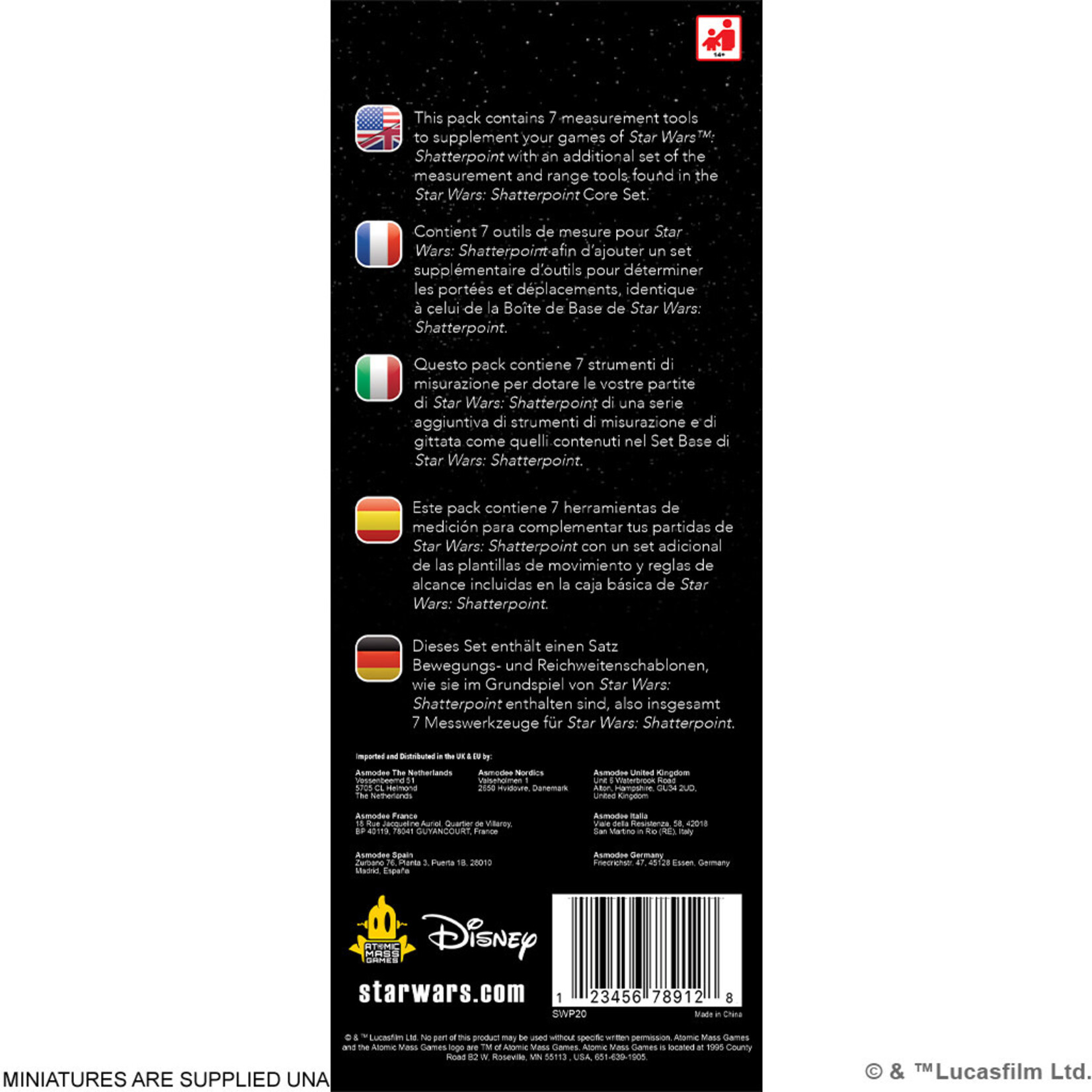 Star Wars: Shatterpoint - Movement & Range Tools