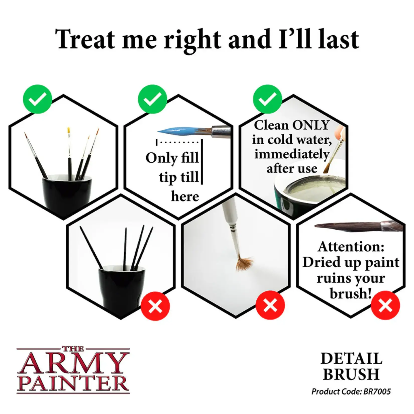 Army Painter Wargamer Brush: Detail