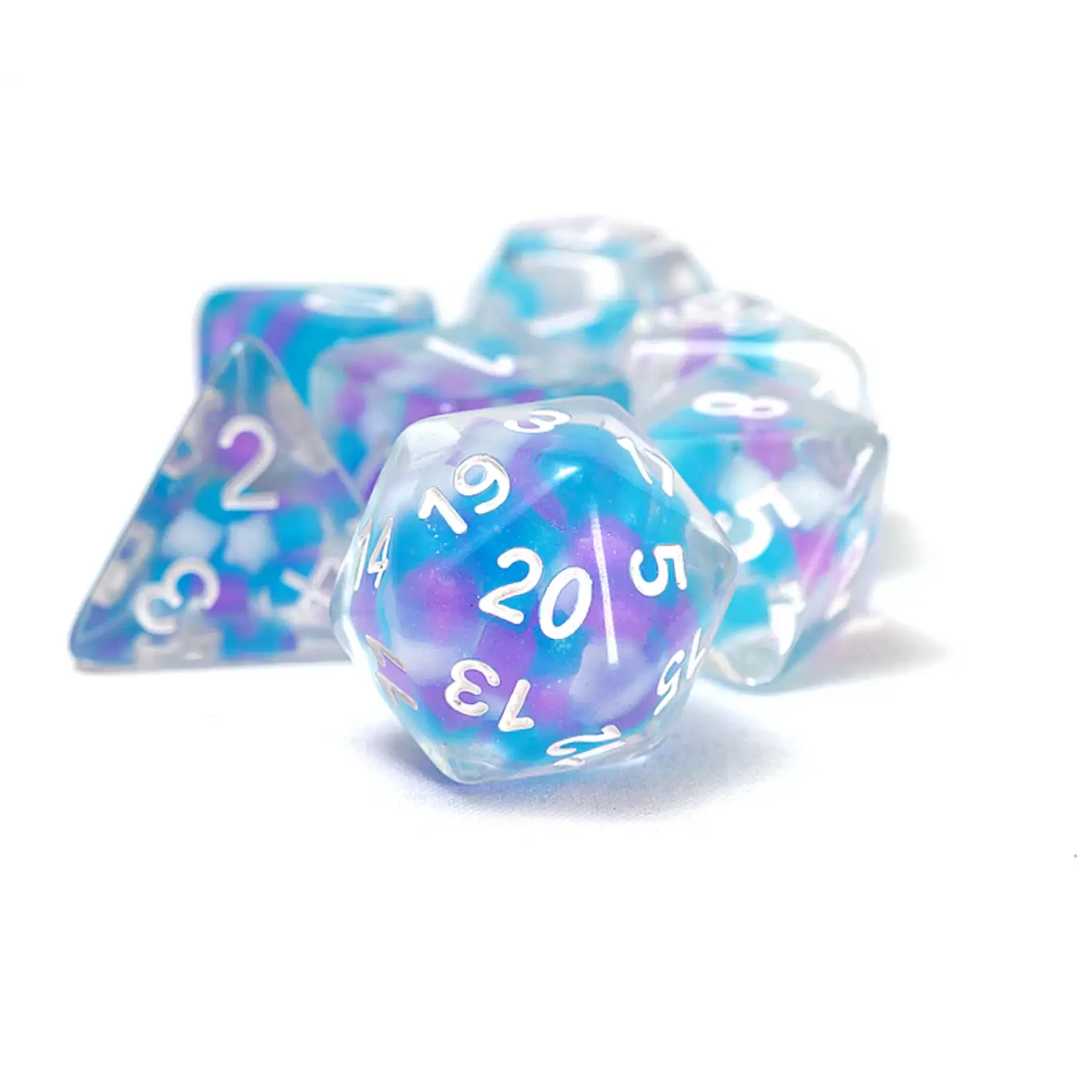 Sirius Dice RPG Dice Set (7): Cotton Candy Glowworm