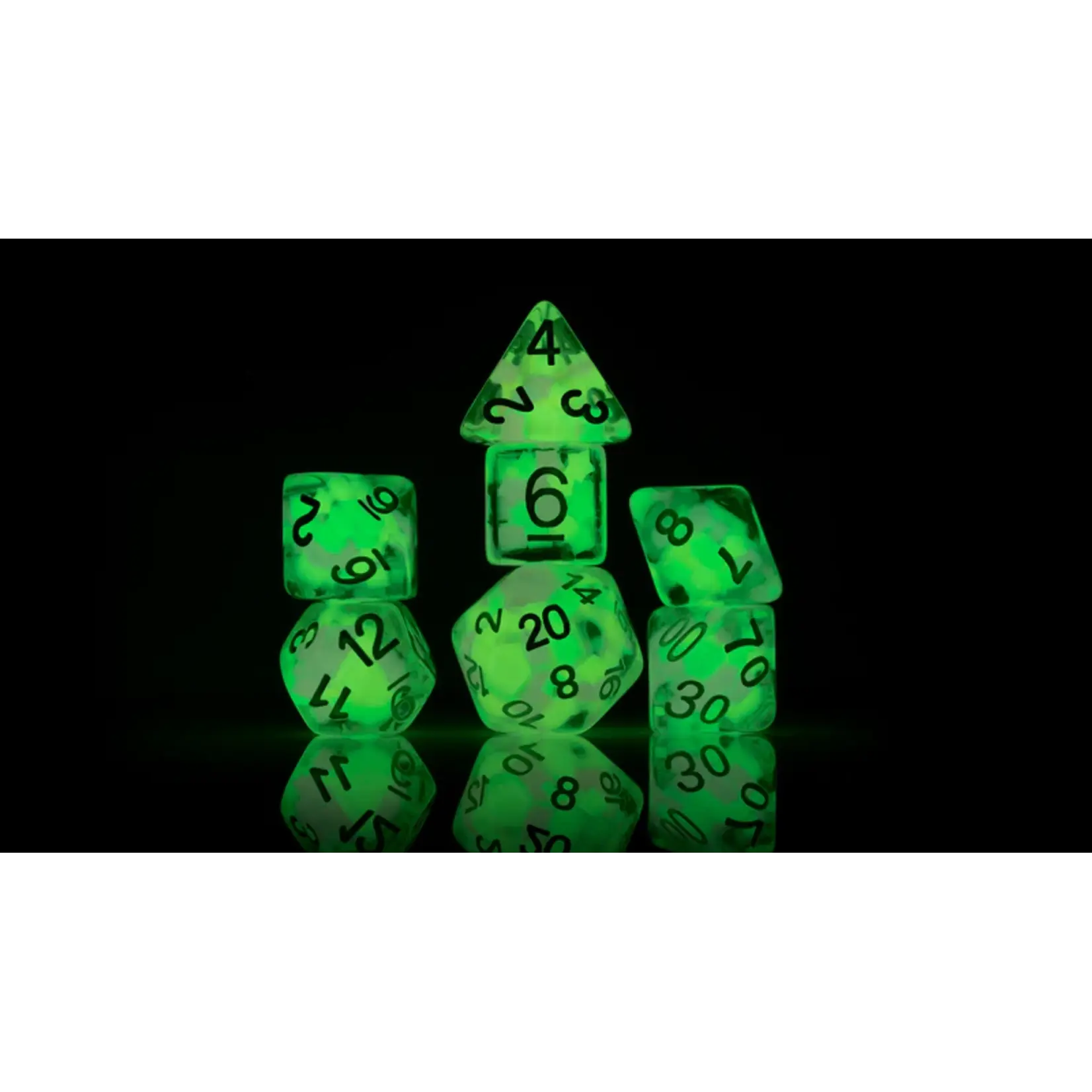 Sirius Dice RPG Dice Set (7): Melon Ball Glowworm