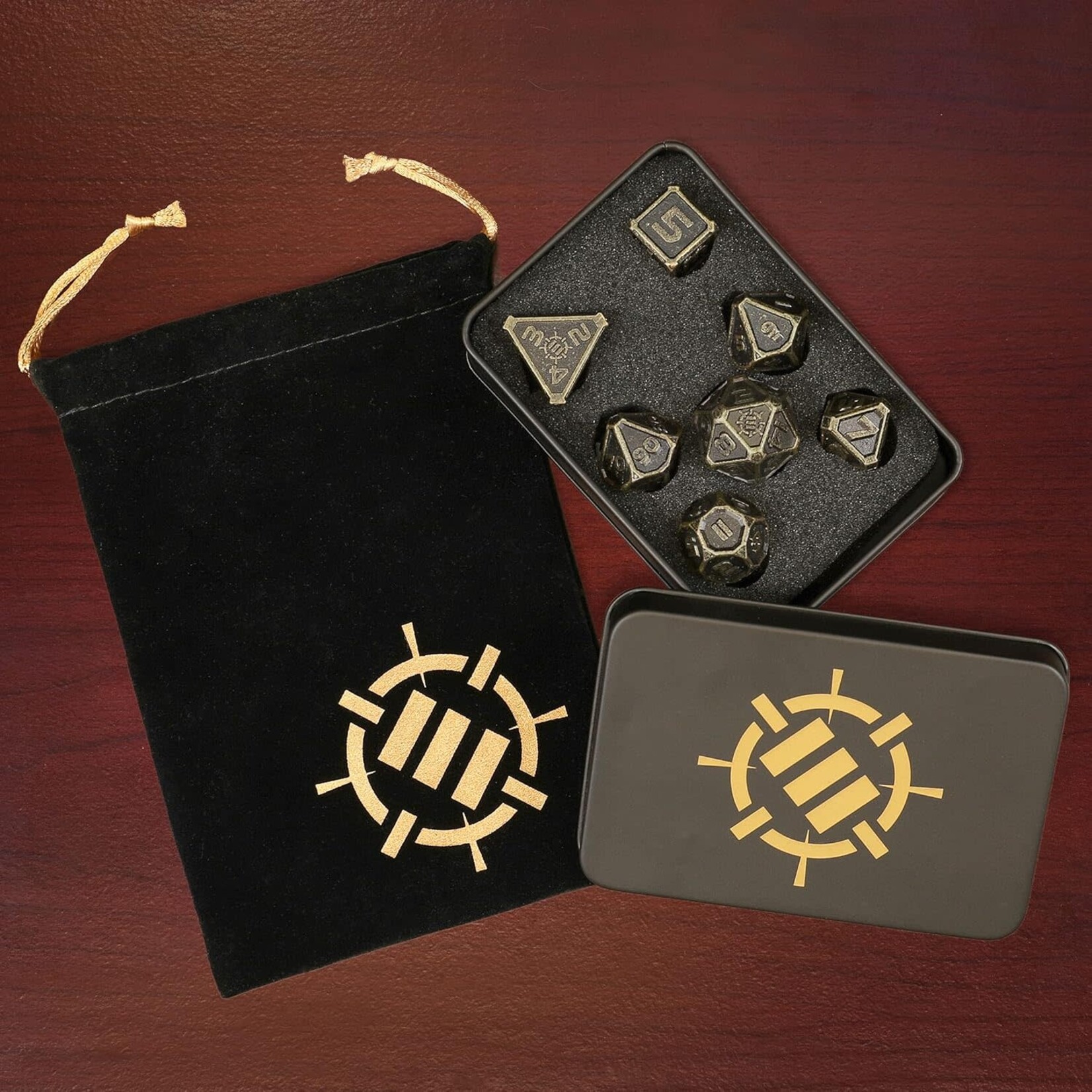 Metal Dice Set: Ancient Bronze (7)