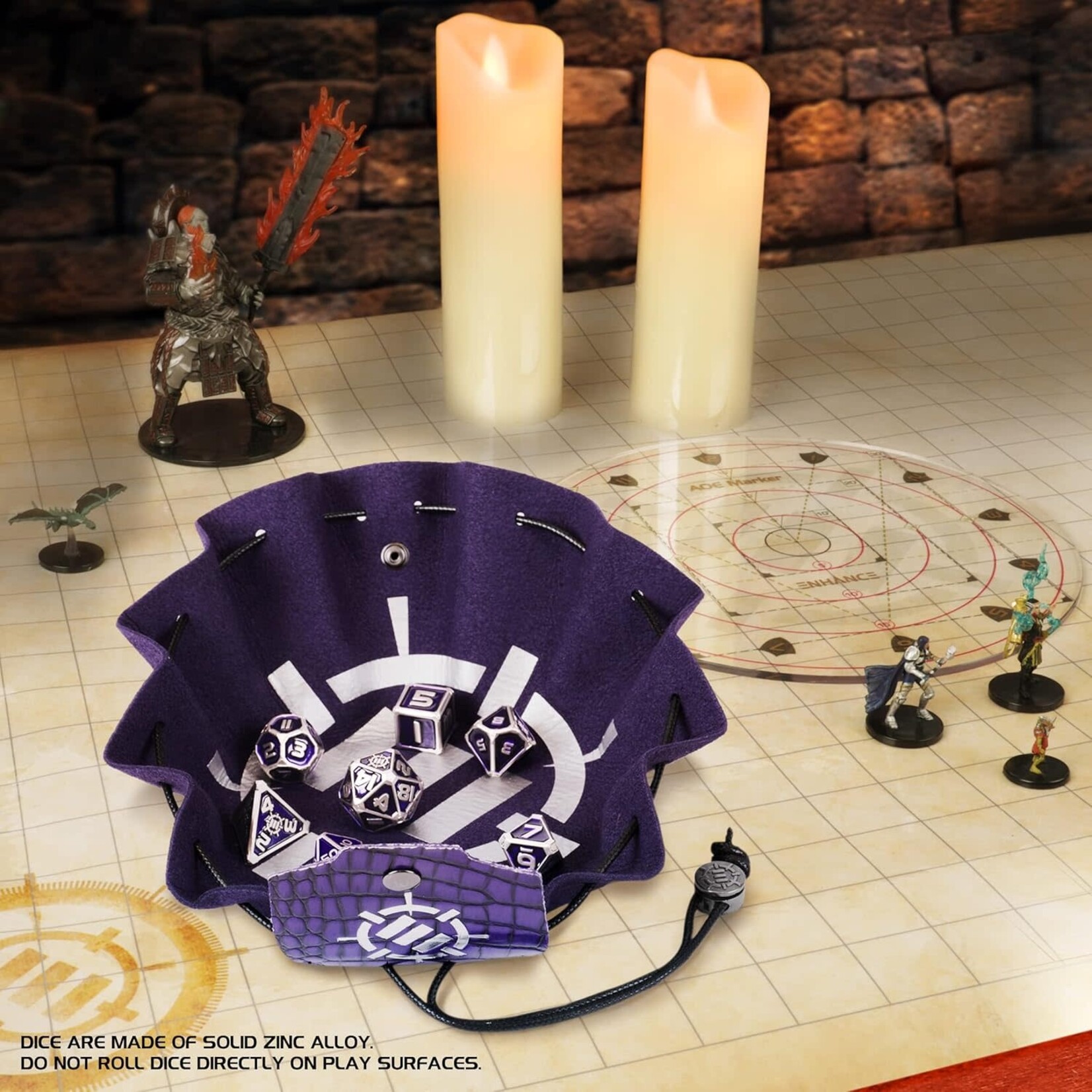 Metal Dice Set: Dragon Purple (7)