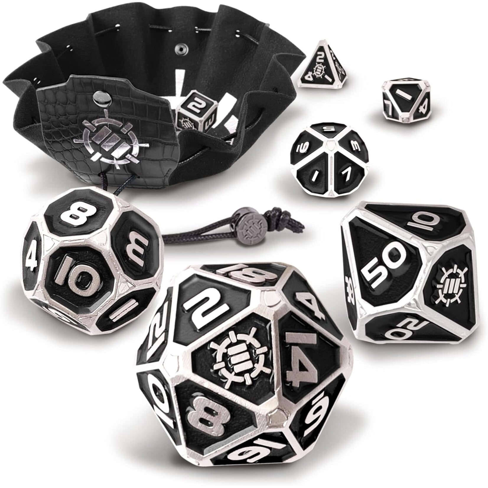 Metal Dice Set: Dragon Black (7)