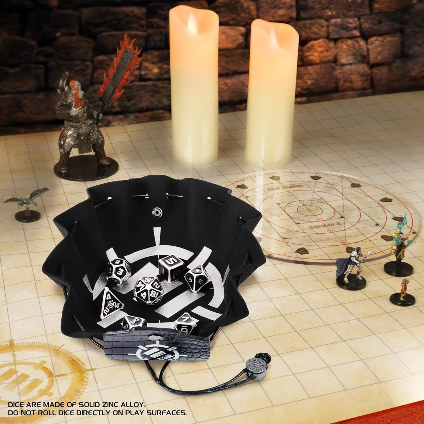 Metal Dice Set: Dragon Black (7)