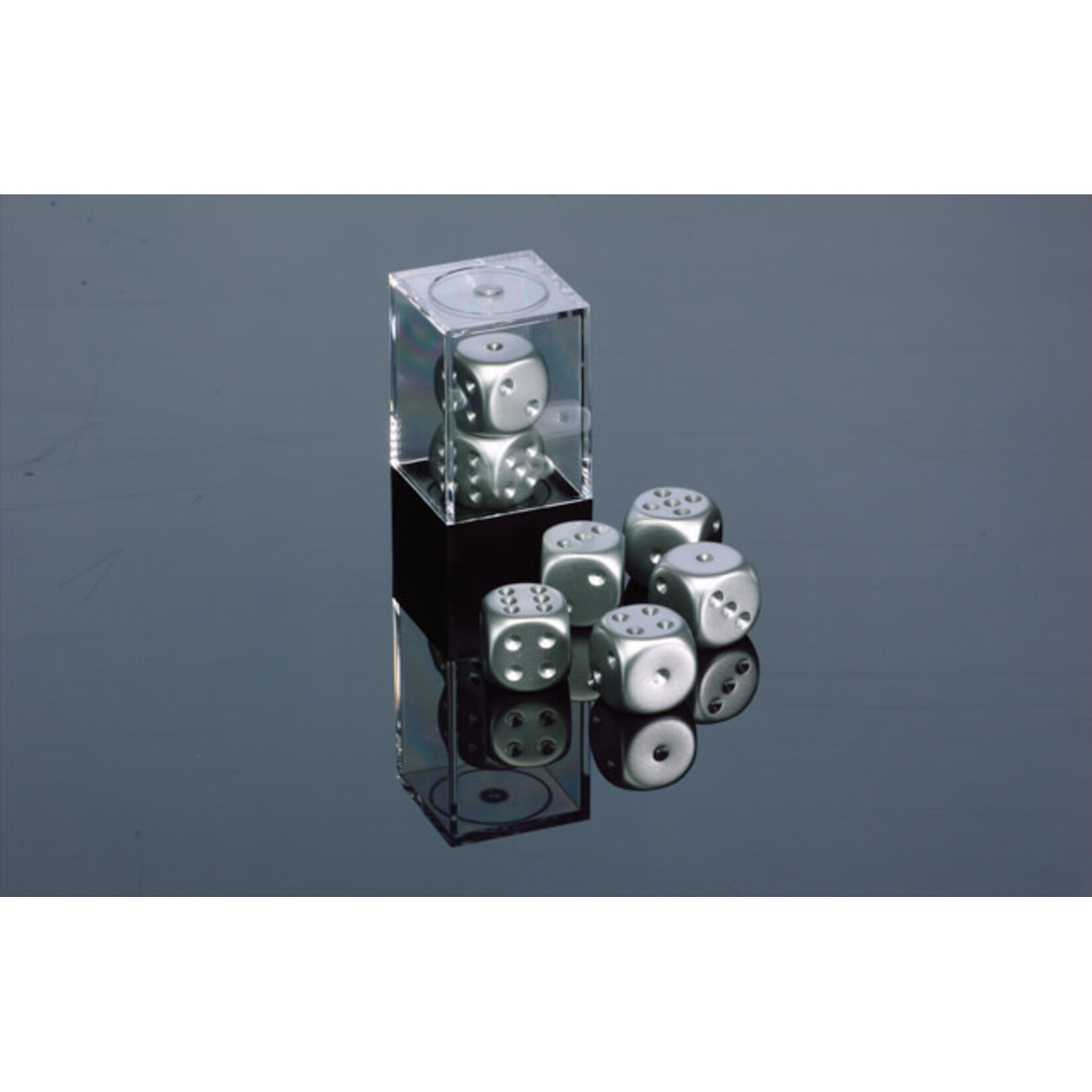 Chessex Aluminum Metallic 16mm D6 Dice Pair