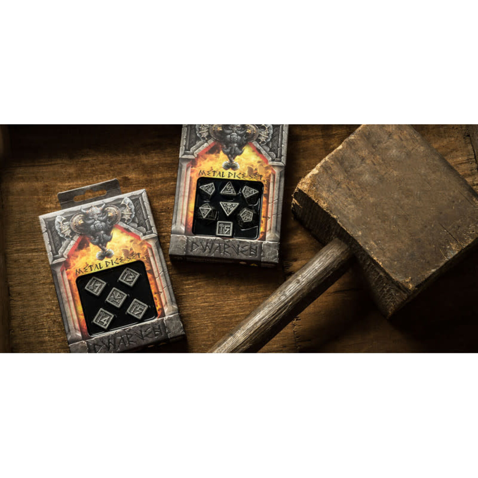 Q-Workshop Metal Dice Set: Dwarven (7)