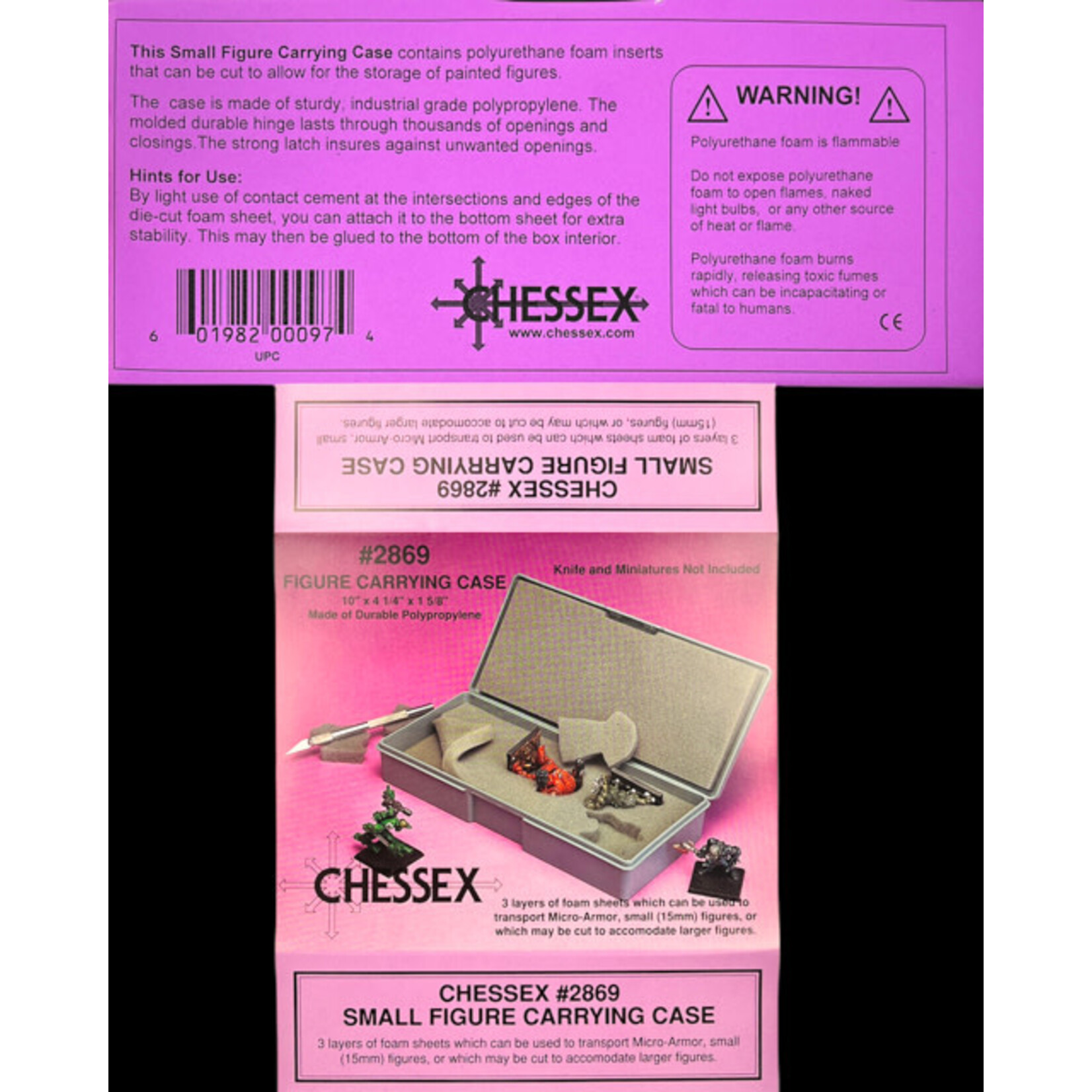 Chessex Figure Carrying Case (S) w/3 Uncut Foam Layers