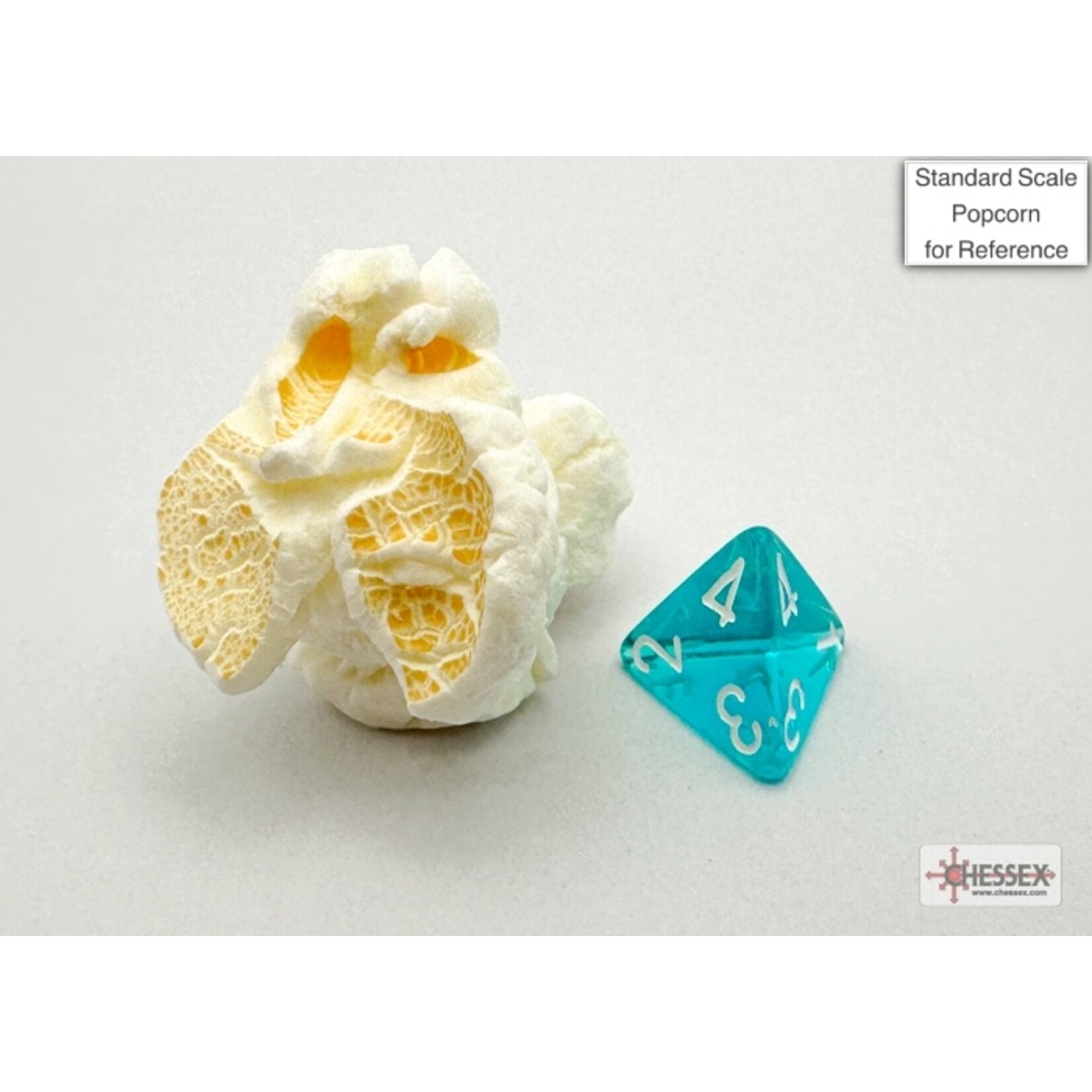 Chessex Translucent Mini-hedral Teal/white 7-Die Set