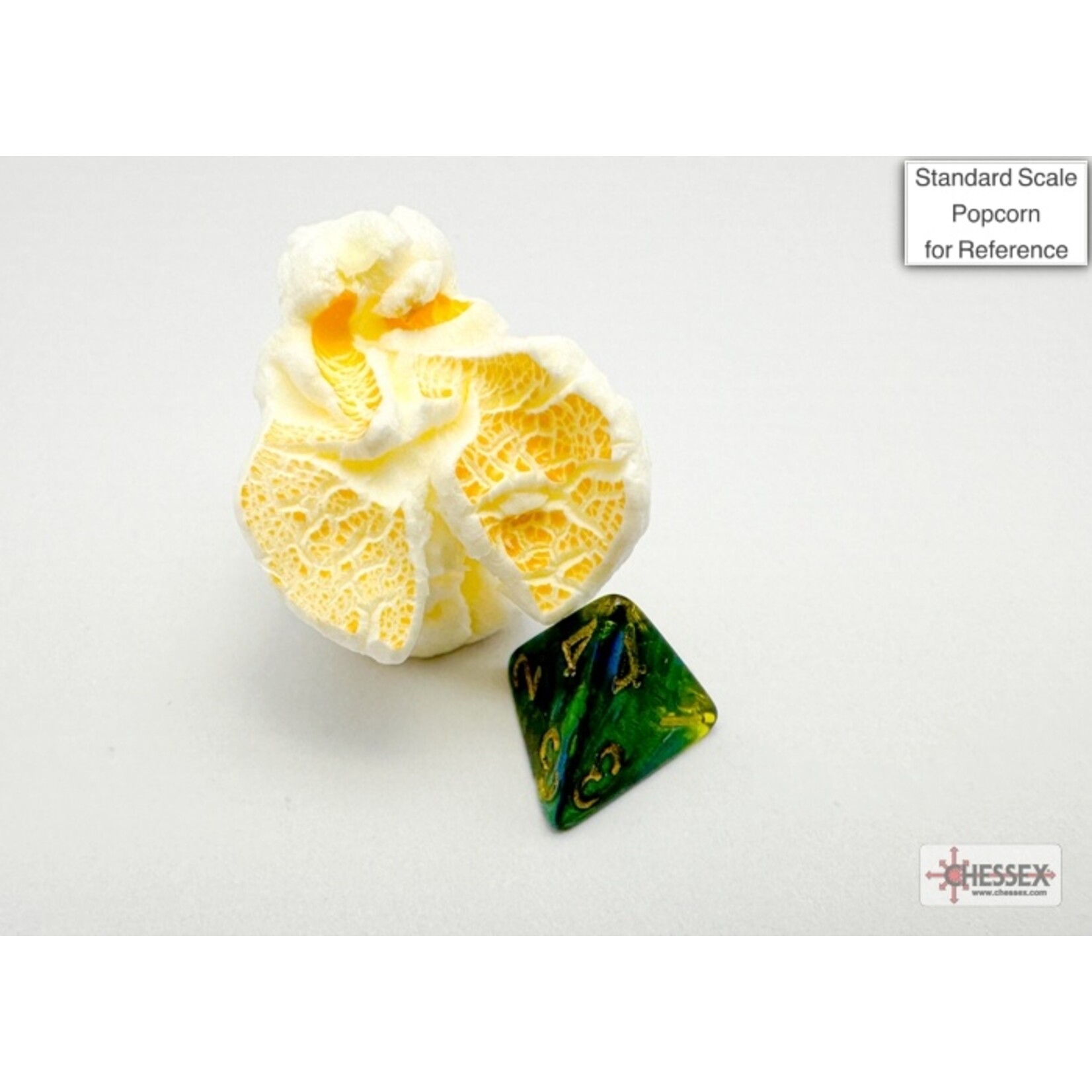 Chessex Scarab Mini-hedral Jade/gold 7-Die Set