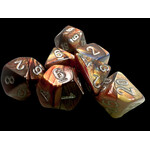 Chessex Lustrous Mini-hedral Gold/silver 7-Die set