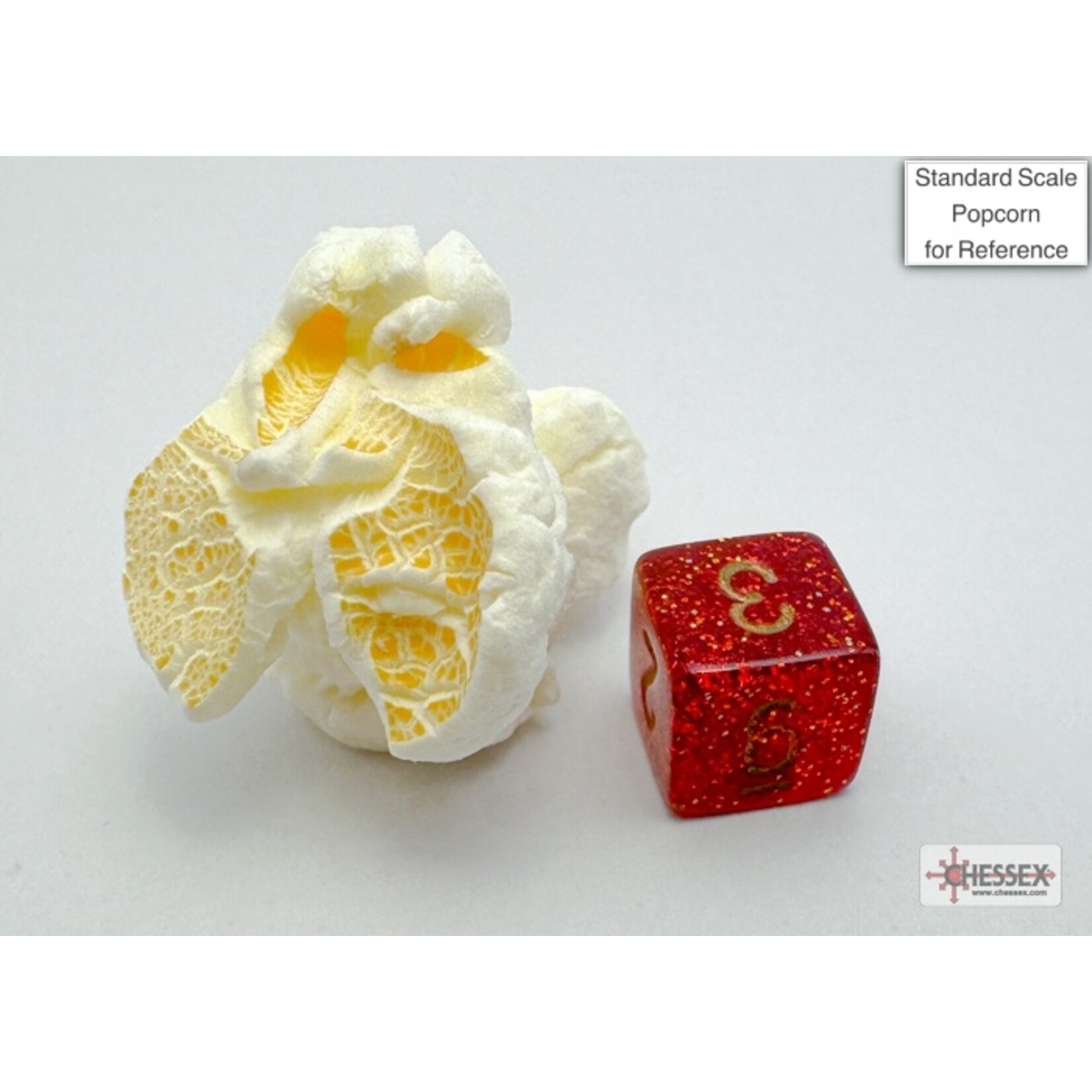 Chessex Glitter Mini-hedral Ruby Red/gold 7-Die Set