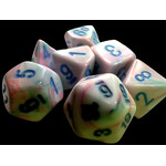 Chessex Festive Mini-hedral Pop Art/blue 7-Die set
