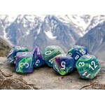 Chessex Festive Mega-hedral Waterlily/white 7-Die set