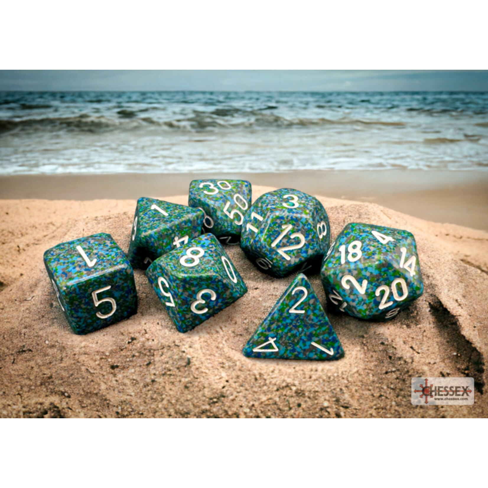 Chessex Speckled Sea Polyhedral 7-Dice Set