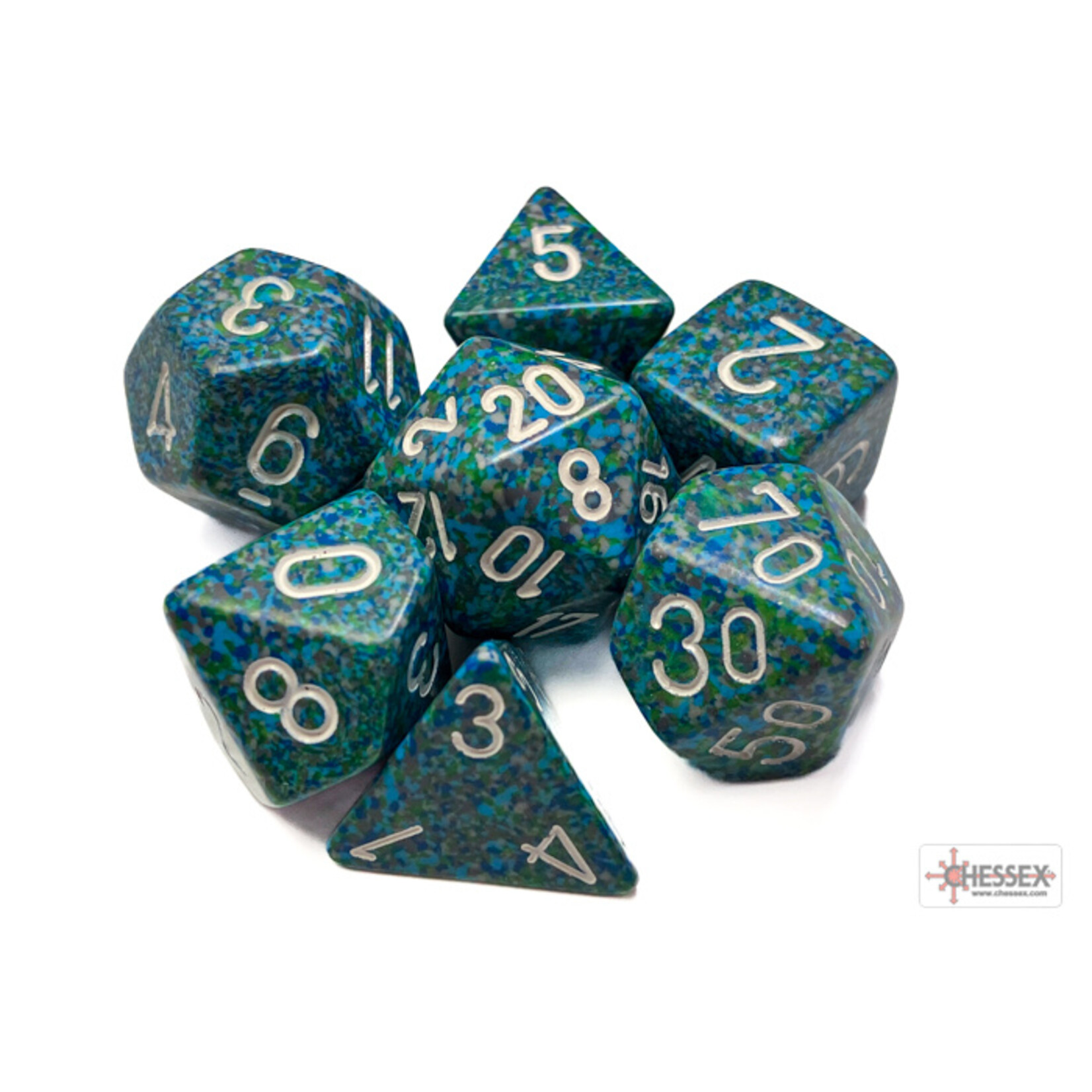 Chessex Speckled Sea Polyhedral 7-Dice Set