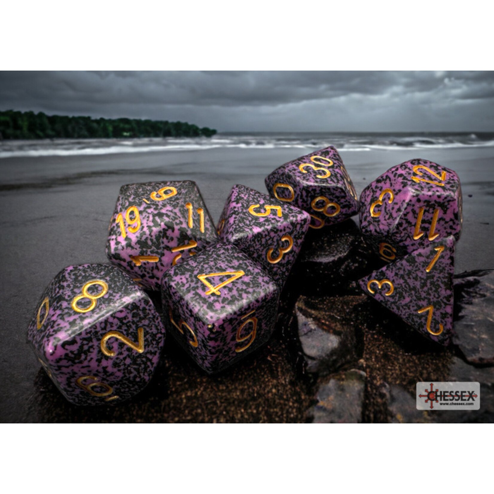 Chessex Speckled Hurricane Polyhedral 7-Dice Set