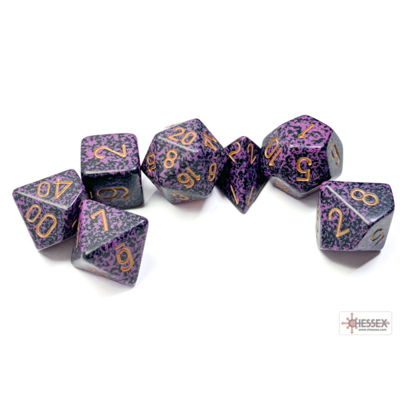 Chessex Speckled Hurricane Polyhedral 7-Dice Set