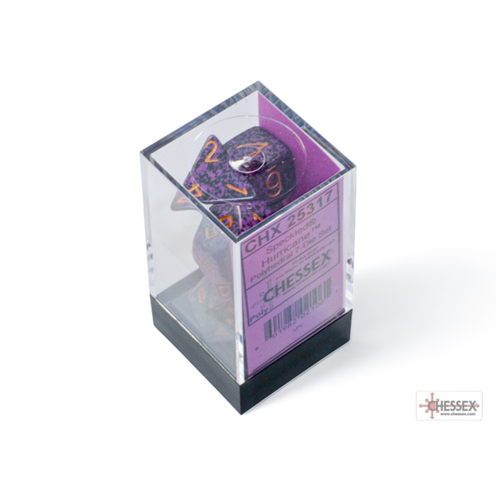 Chessex Speckled Hurricane Polyhedral 7-Dice Set