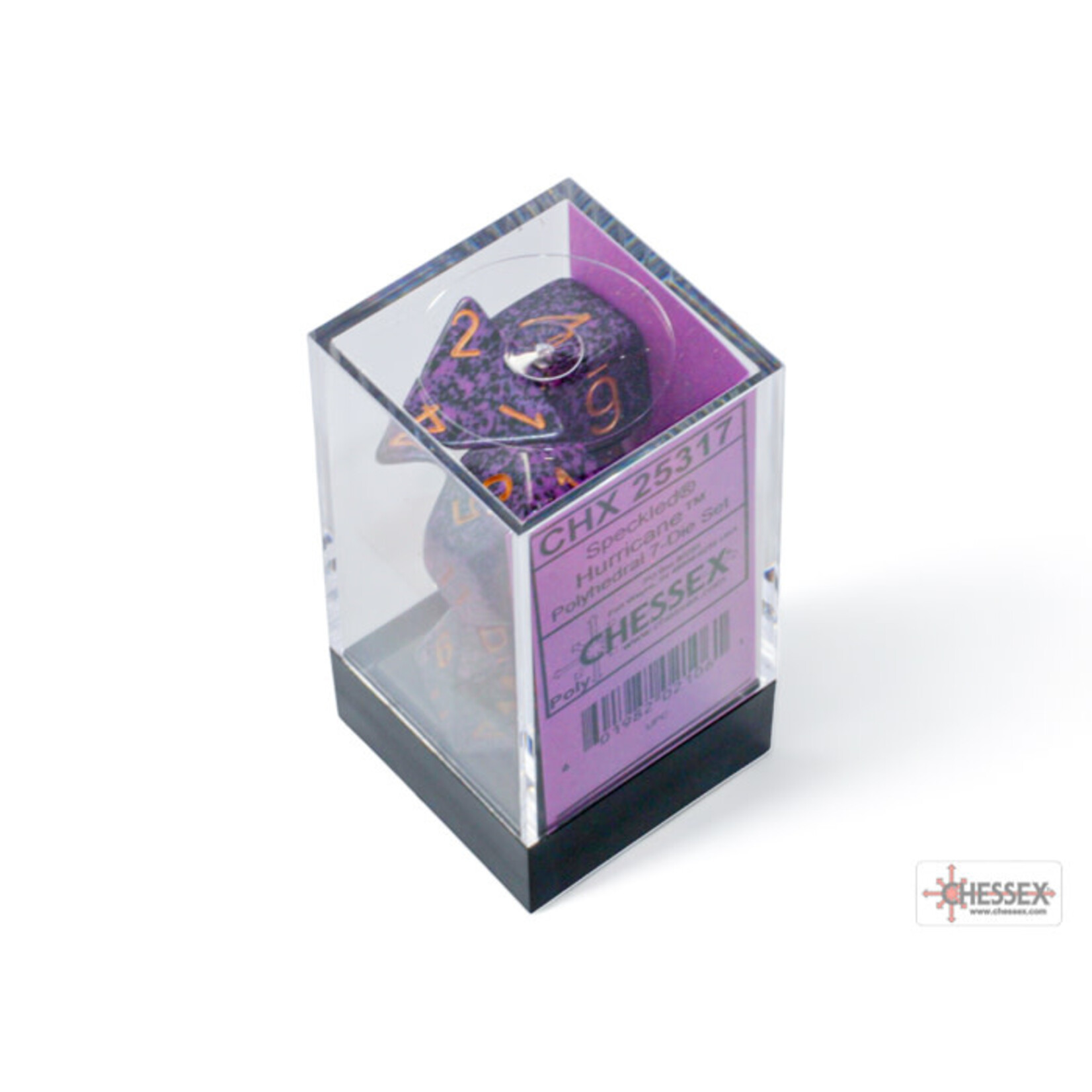 Chessex Speckled Hurricane Polyhedral 7-Dice Set