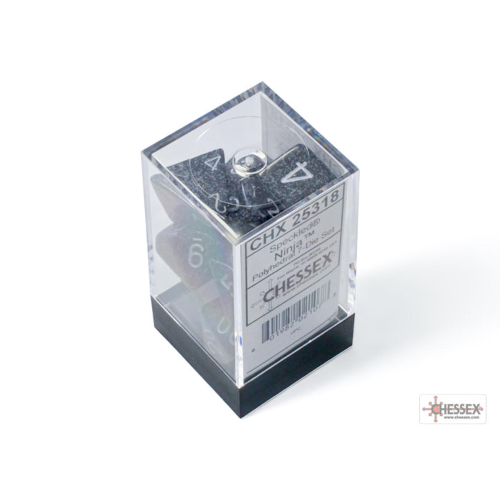 Chessex Speckled Ninja Polyhedral 7-Dice Set