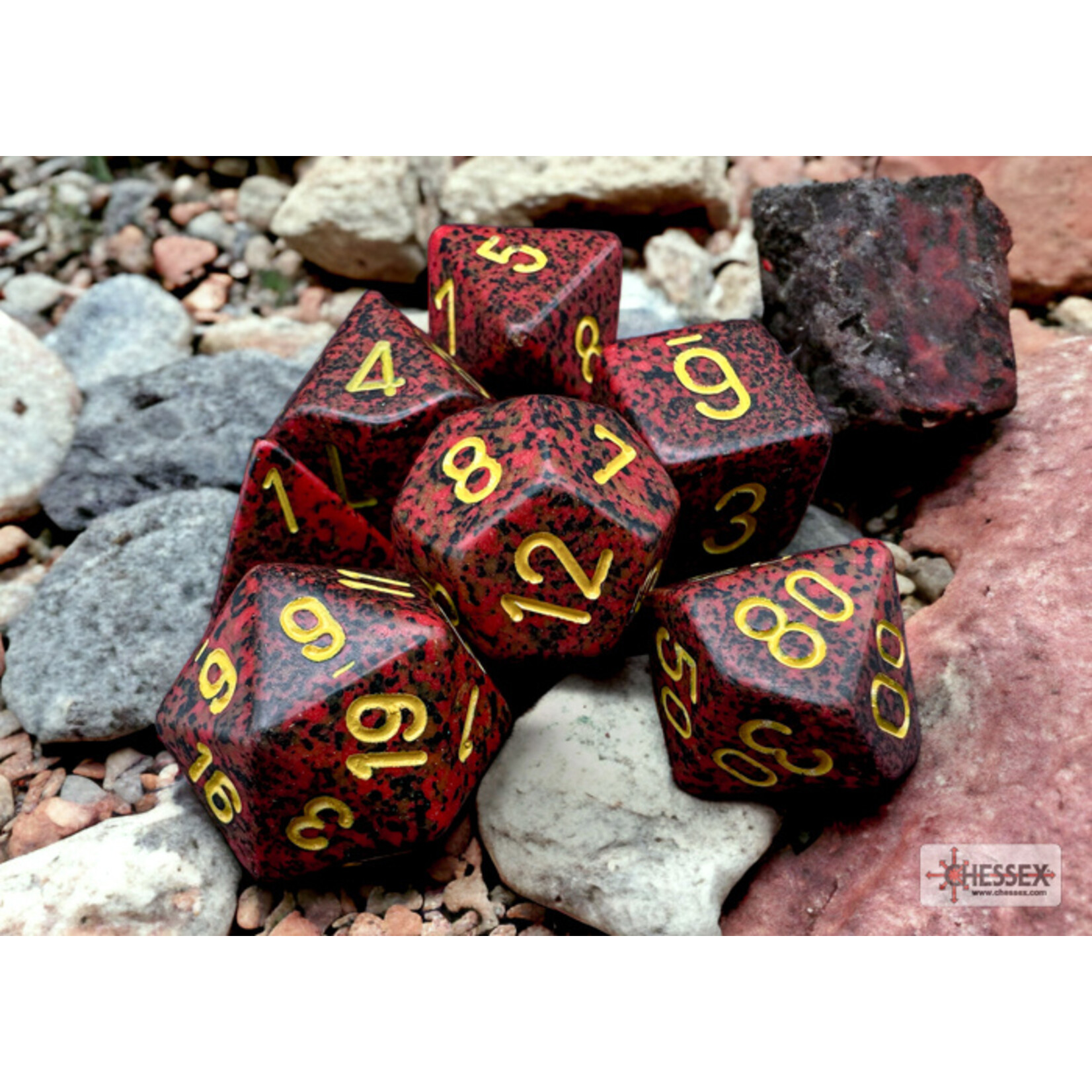 Chessex Speckled Mercury Polyhedral 7-Dice Set