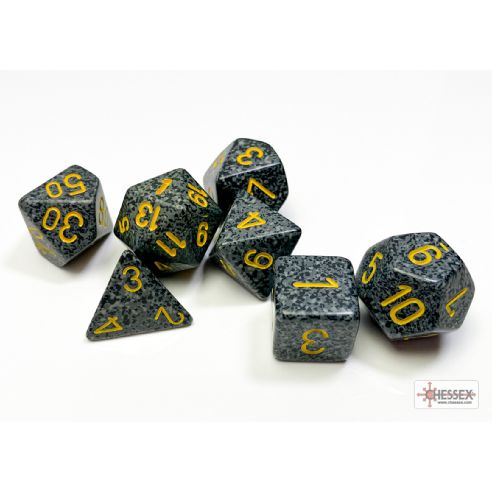 Chessex Speckled Urban Camo Polyhedral 7-Dice Set