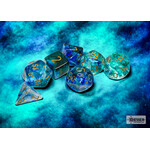 Chessex Nebula Oceanic/gold Luminary Polyhedral 7-Dice Set