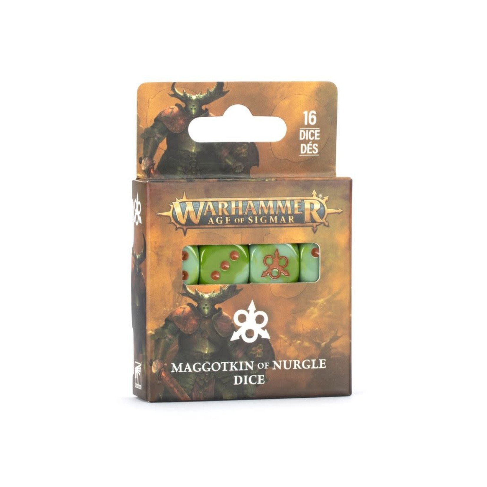 Games Workshop Age Of Sigmar: Maggotkin Of Nurgle Dice Limited Edition