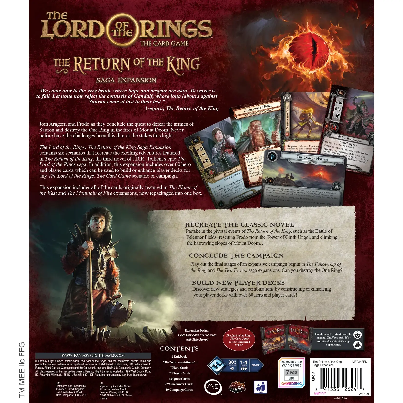 Fantasy Flight Games The Lord of the Rings: The Card Game - Return of the King Saga Expansion