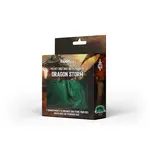 Velvet Dice Bag Compartment Dragon Storm Green