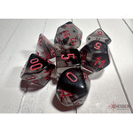 Chessex Translucent Smoke/red Polyhedral 7-Dice Set