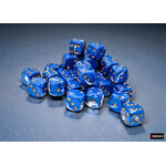 Chessex Brush Wavebreak/gold 12mm d6 Dice Block (36 dice)