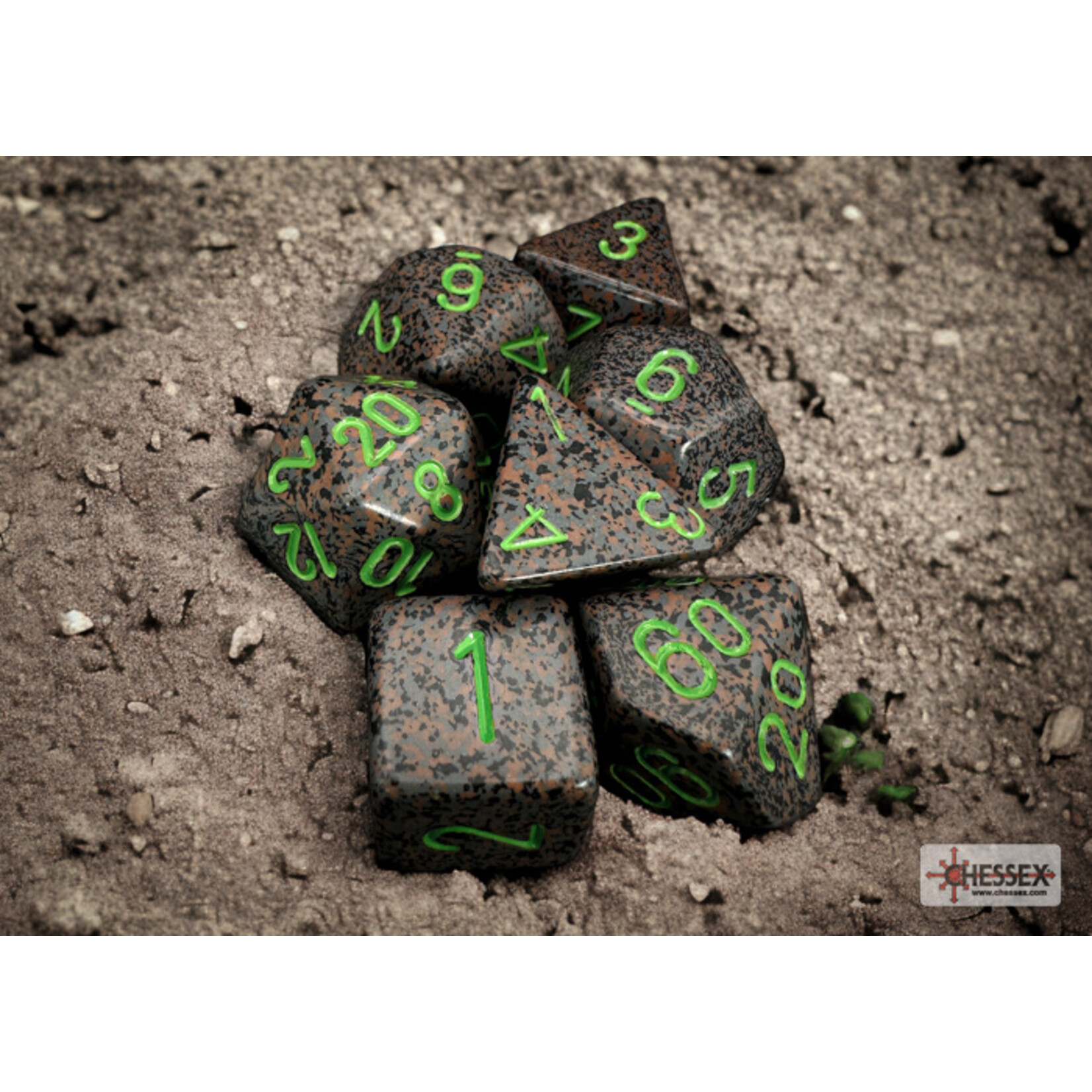 Chessex Speckled Earth Polyhedral 7-Dice Set