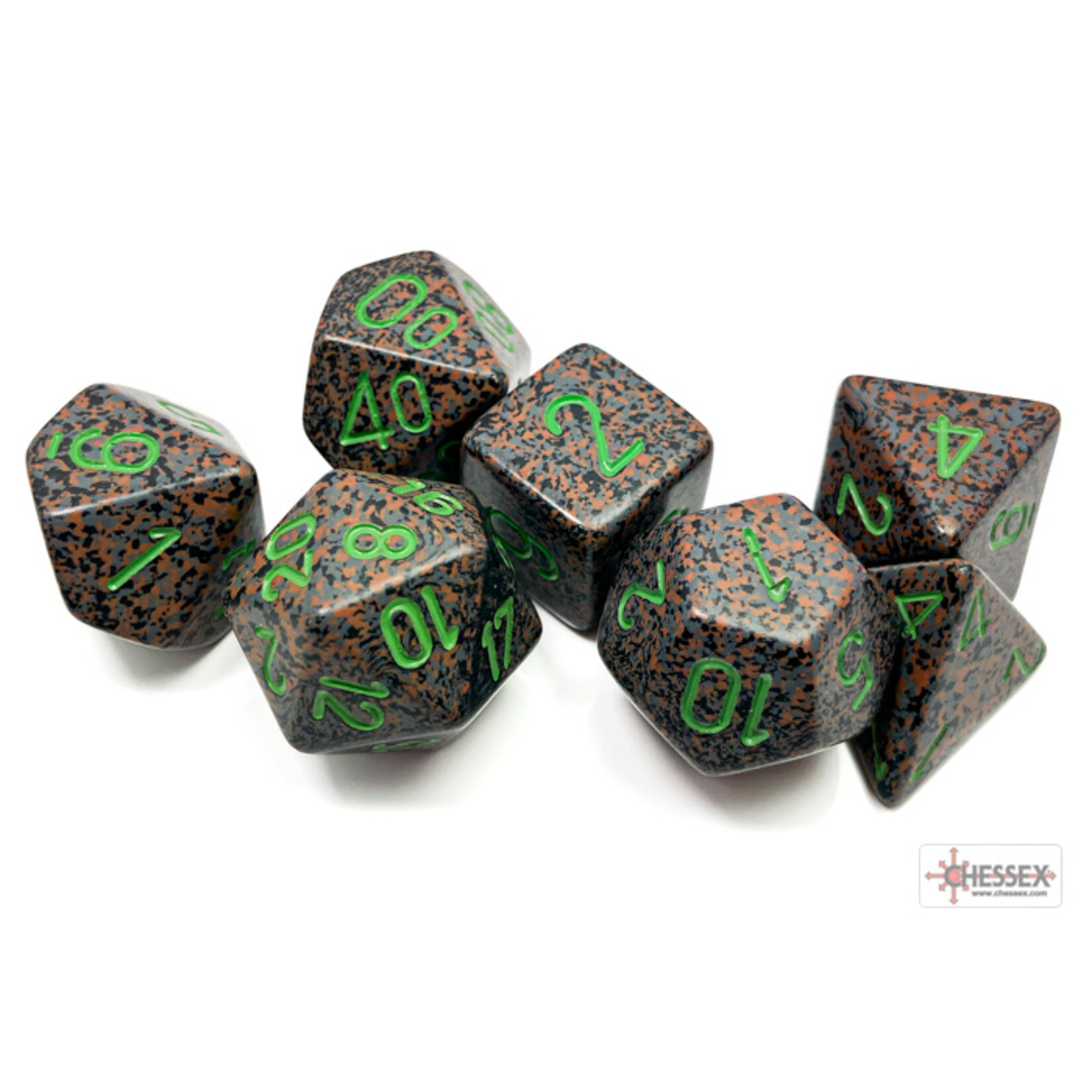 Chessex Speckled Earth Polyhedral 7-Dice Set