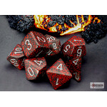 Chessex Speckled Silver Volcano Polyhedral 7-Dice Set