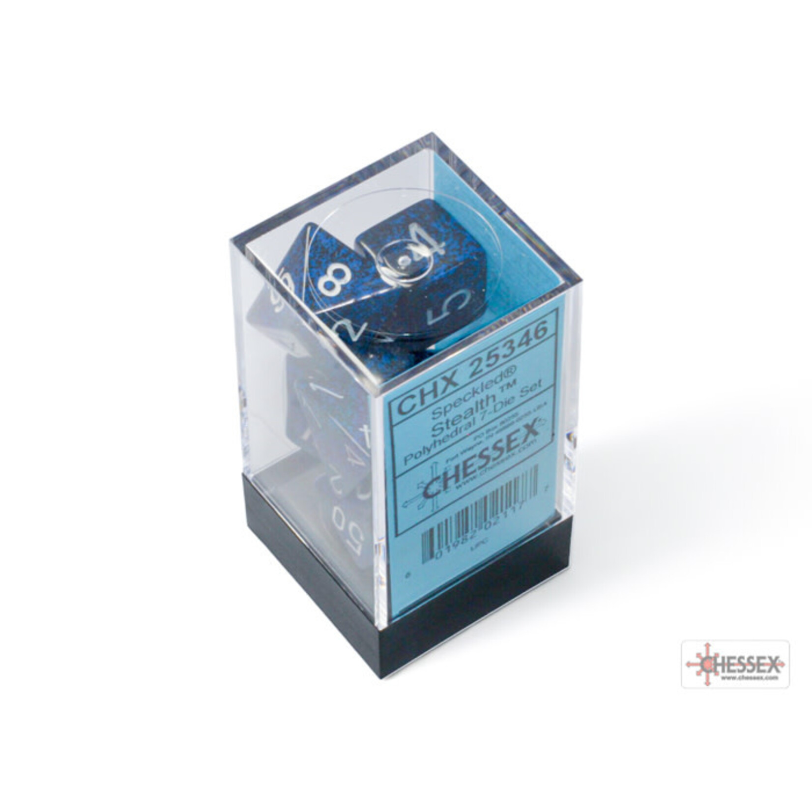 Chessex Speckled Stealth Polyhedral 7-Dice Set