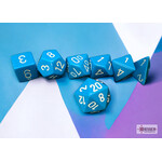Chessex Opaque Light Blue/white Polyhedral 7-Dice Set