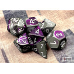 Chessex Gemini Purple-Steel/white Polyhedral 7-Dice Set